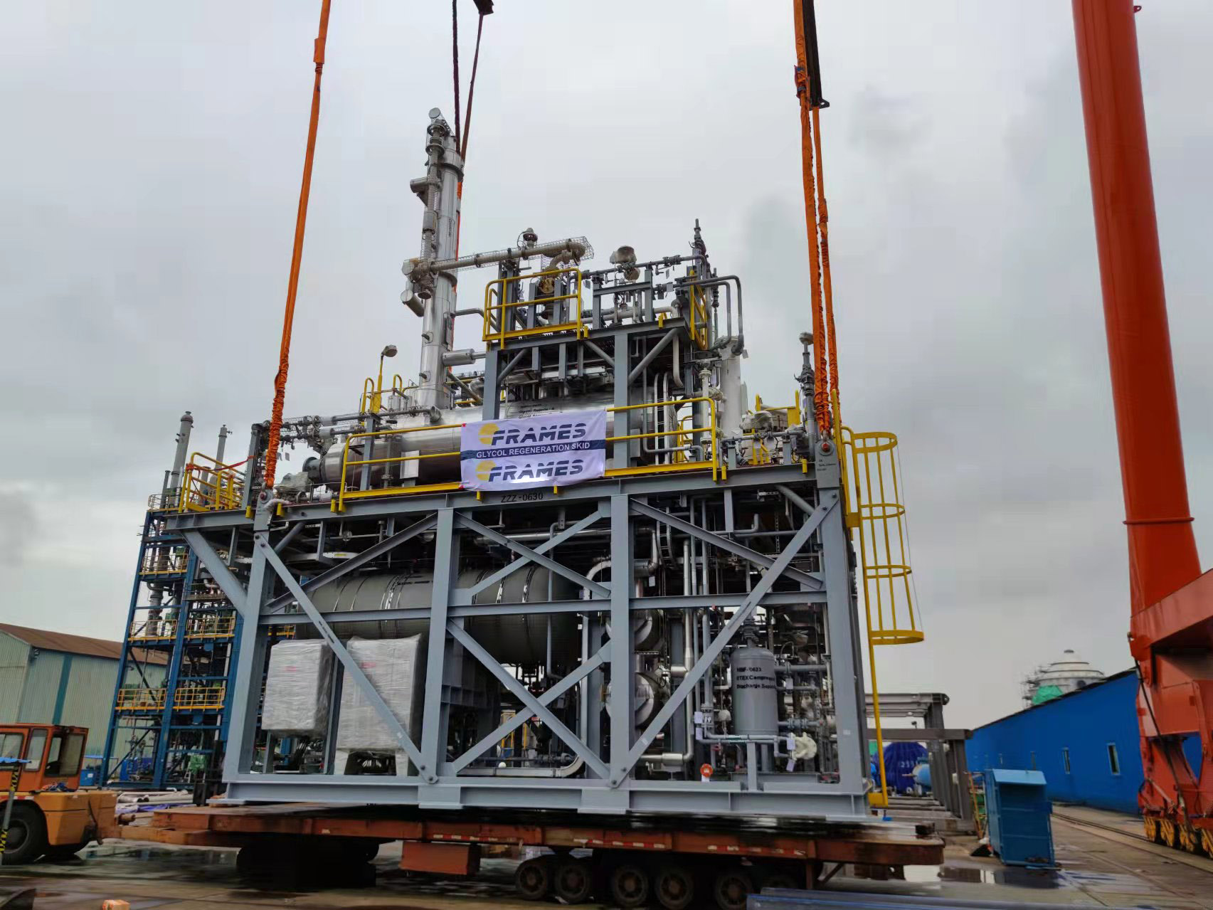 Glycol Contactor and Regeneration Skid delivered Frames Group