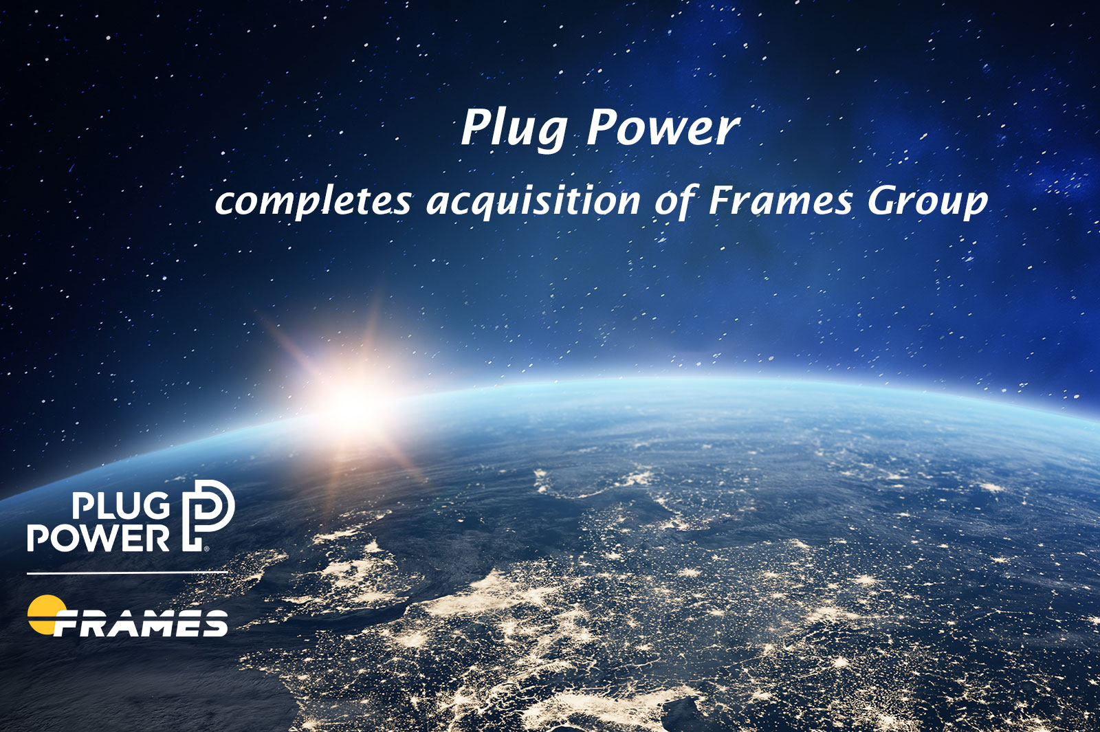 Plug Power completes acquisition of Frames Group Frames Group